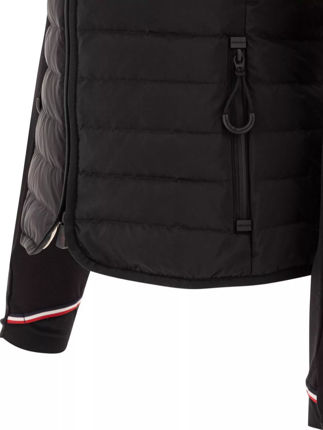 Moncler Waist Drawstring Hooded Quilted Panel Jacket