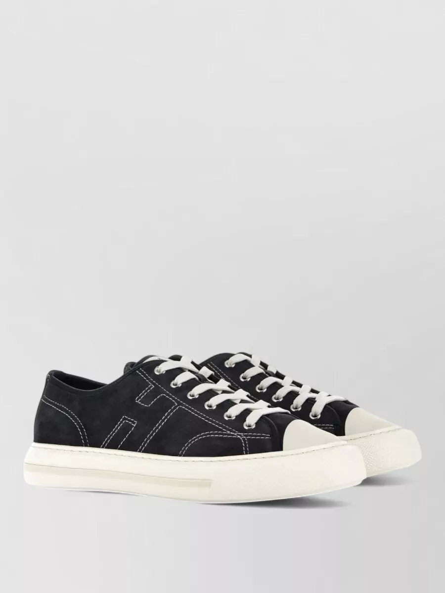 Hogan suede leather low-top sneakers