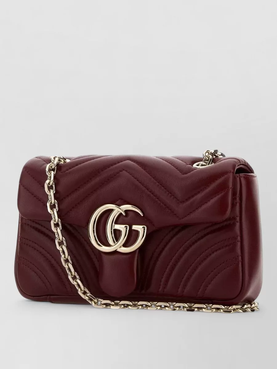 Gucci Gg Marmont Small Leather Shoulder Bag