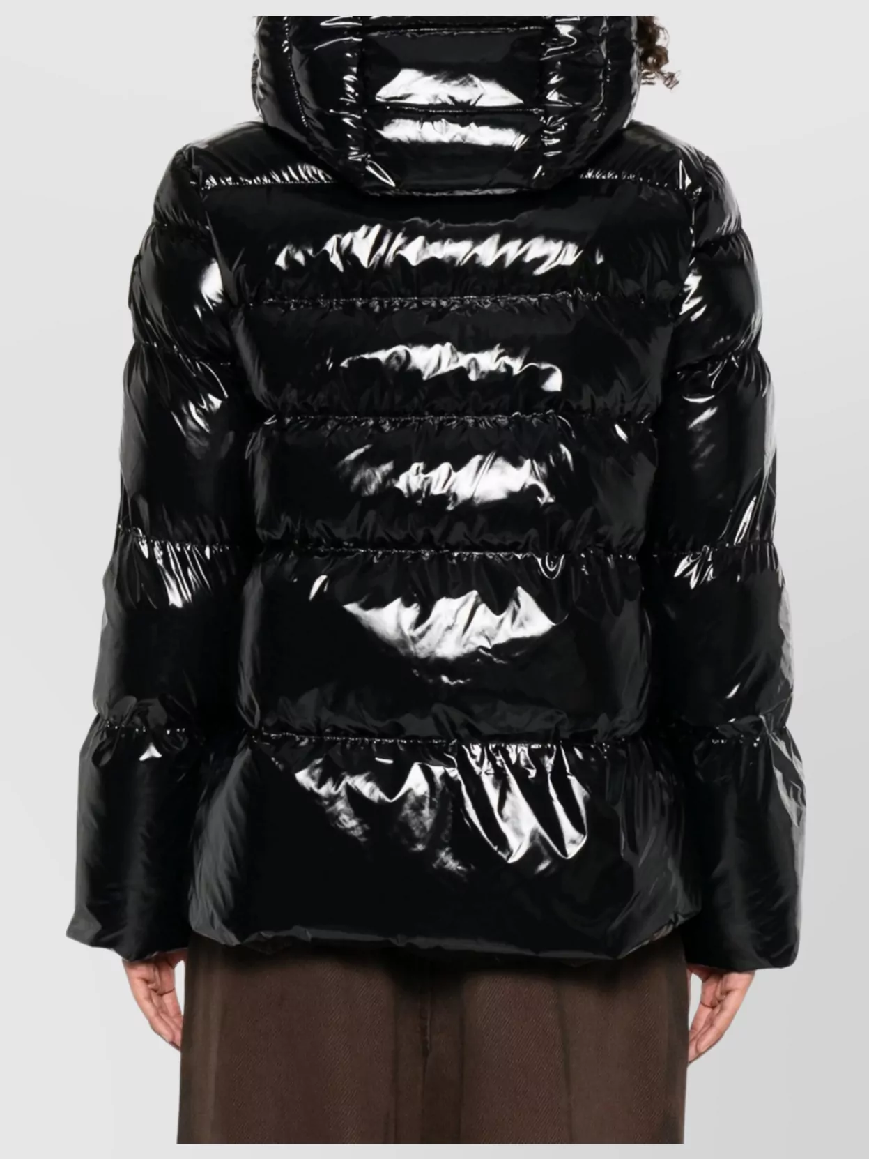 Pinko Glossy Hooded Down Puffer Jacket