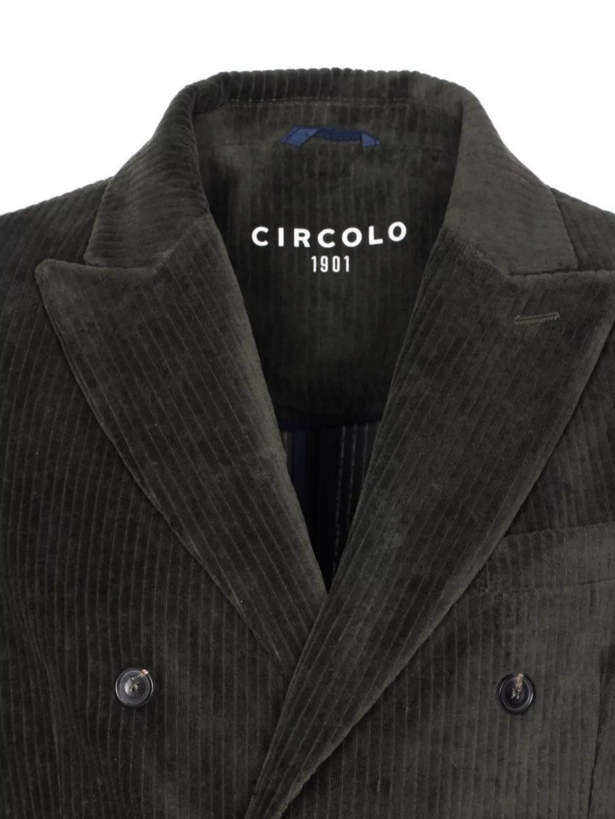 Circolo 1901 Suede Jacket With Button Detailing And Pockets In Gray