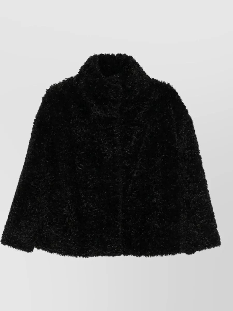 Herno Faux Fur High Neck Jacket