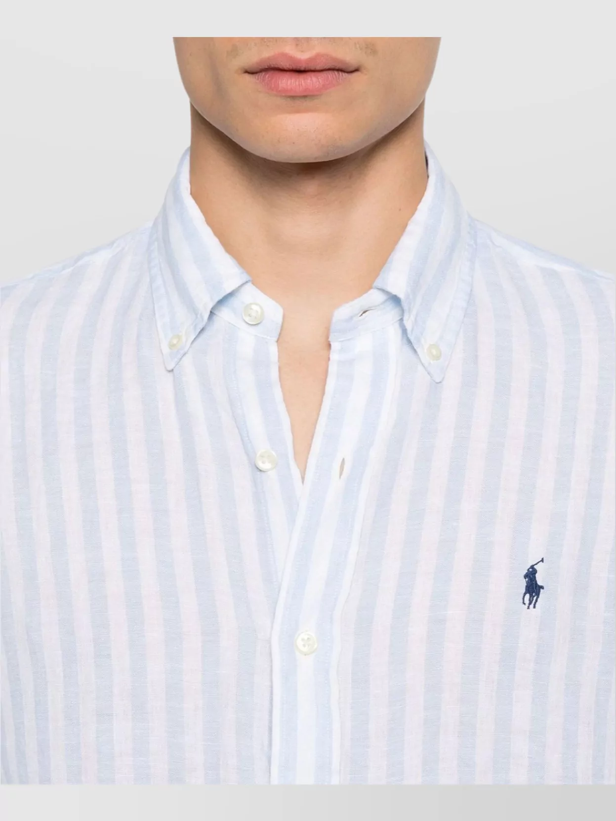 Polo Ralph Lauren Custom-Fit Striped Linen Shirt