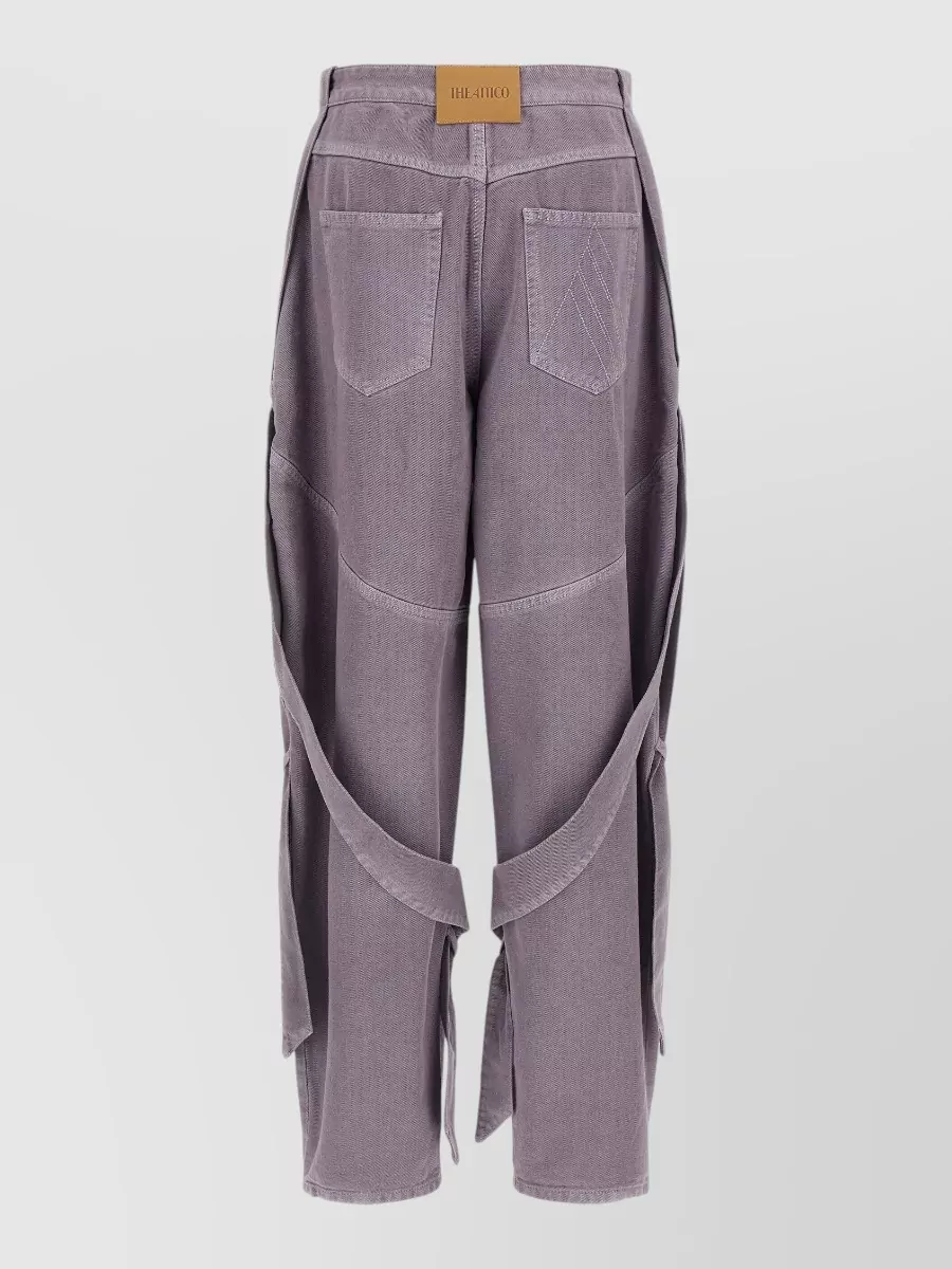 The Attico Garment Dyed Jeans Trousers Belt Loops