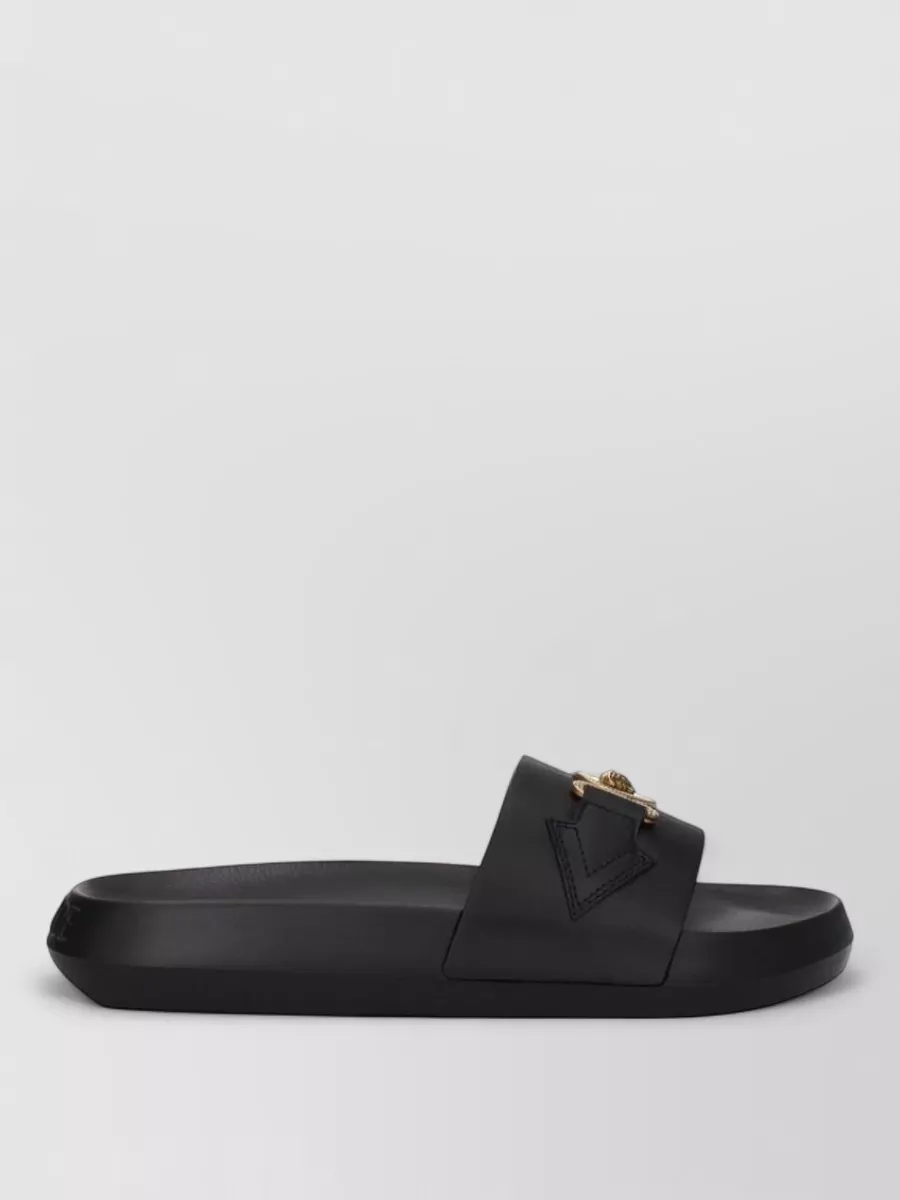 Versace Leather Slide Sandals