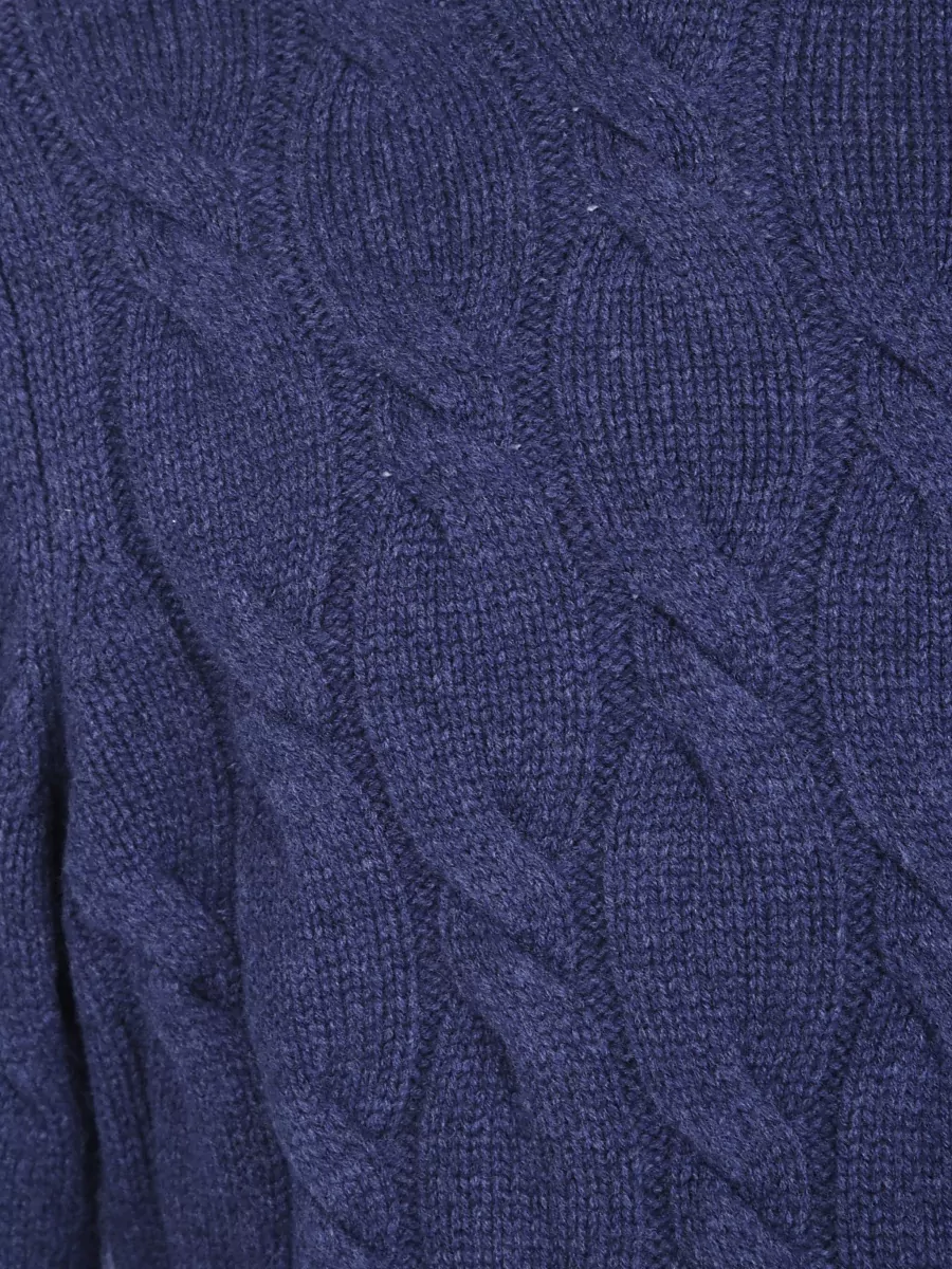 Barba Napoli Cable-Knit Cashmere Turtleneck Jumper