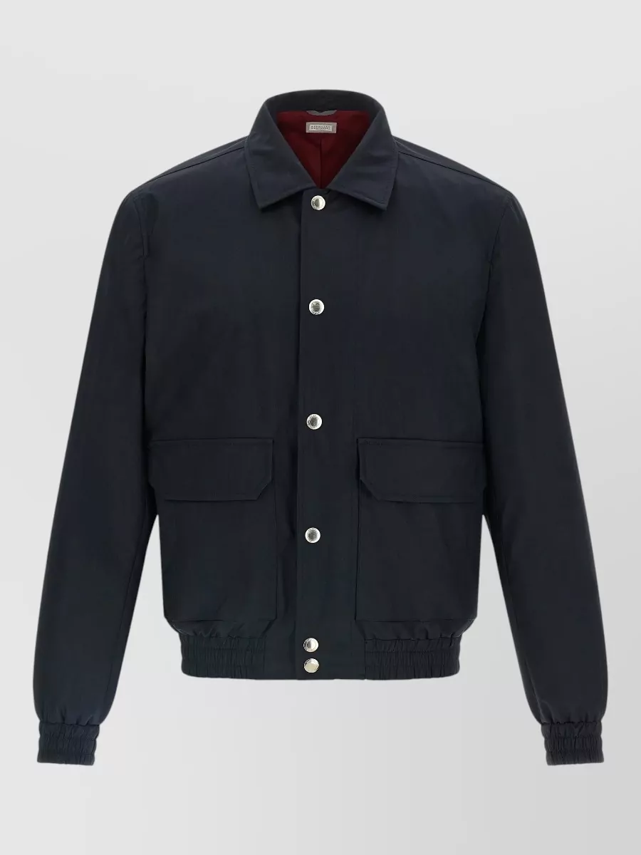 Brunello Cucinelli silk wool lightweight jacket
