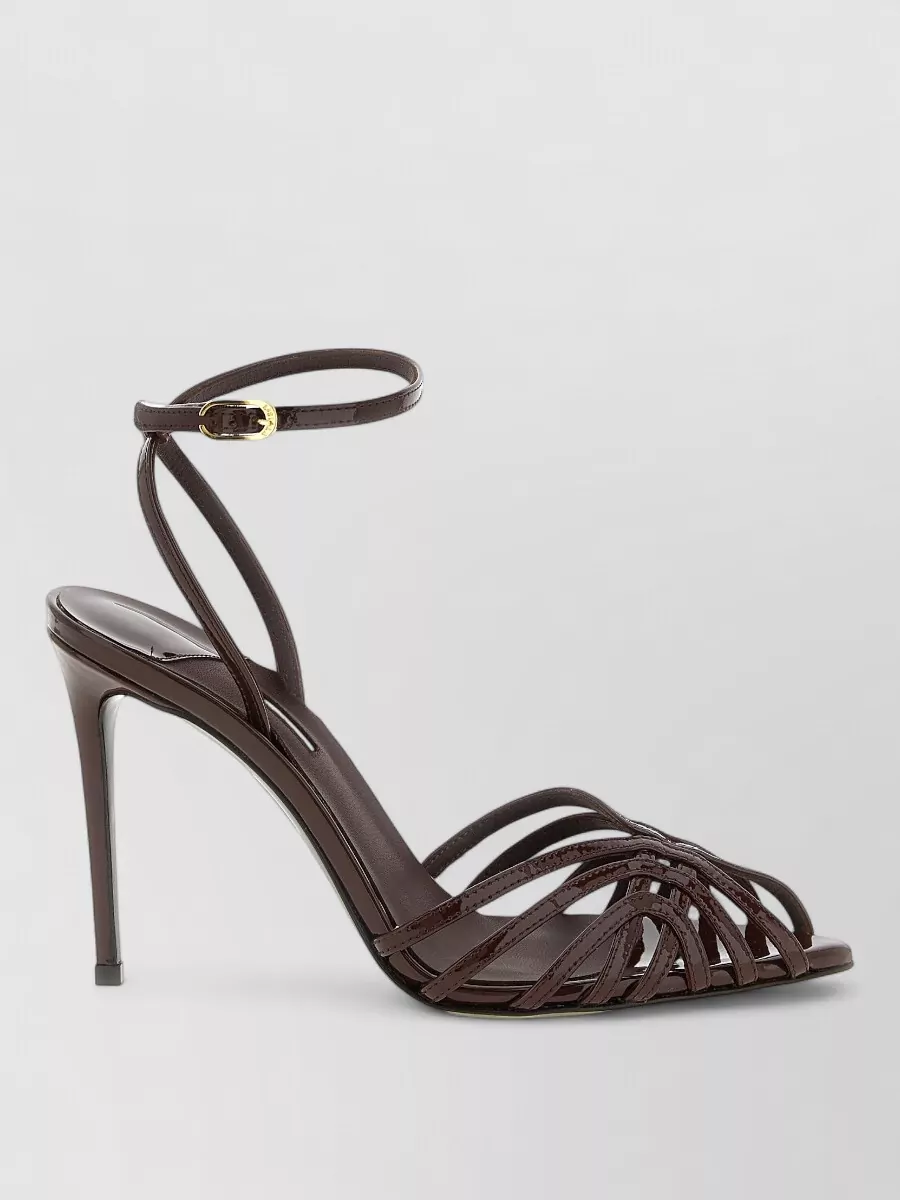 Le Silla Embrace Open Toe Patent Strappy Sandals