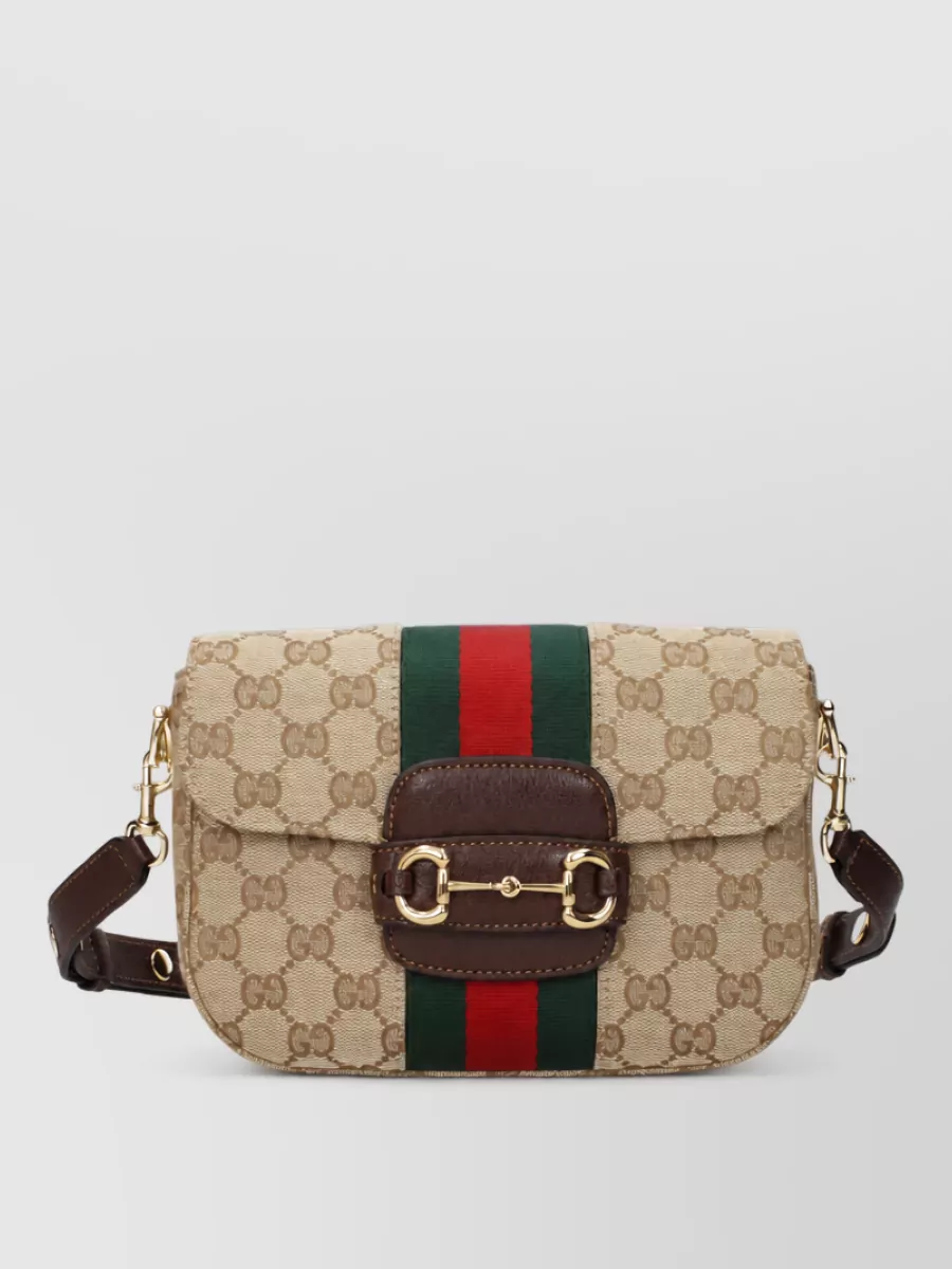 Gucci horsebit 1955 fabric shoulder bag
