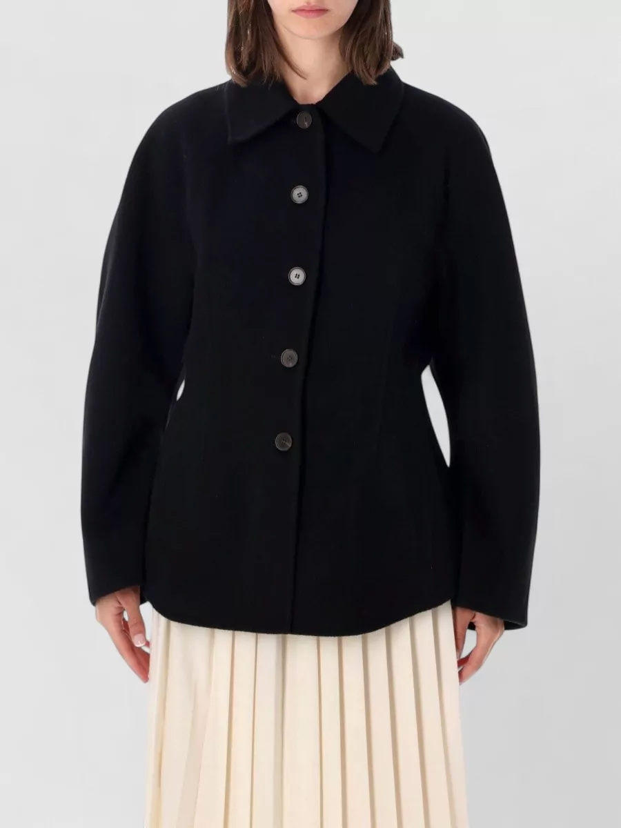 Róhe cashmere merino wool single breasted coat