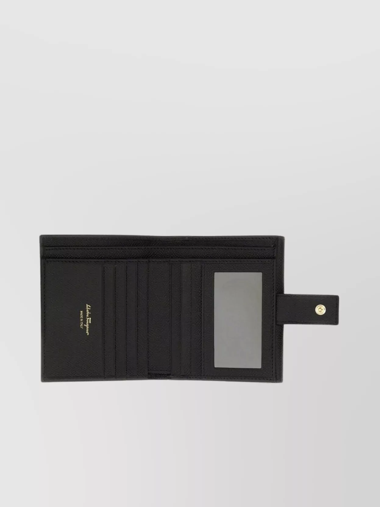 Ferragamo Gancini Wallet Gold-Tone Hardware