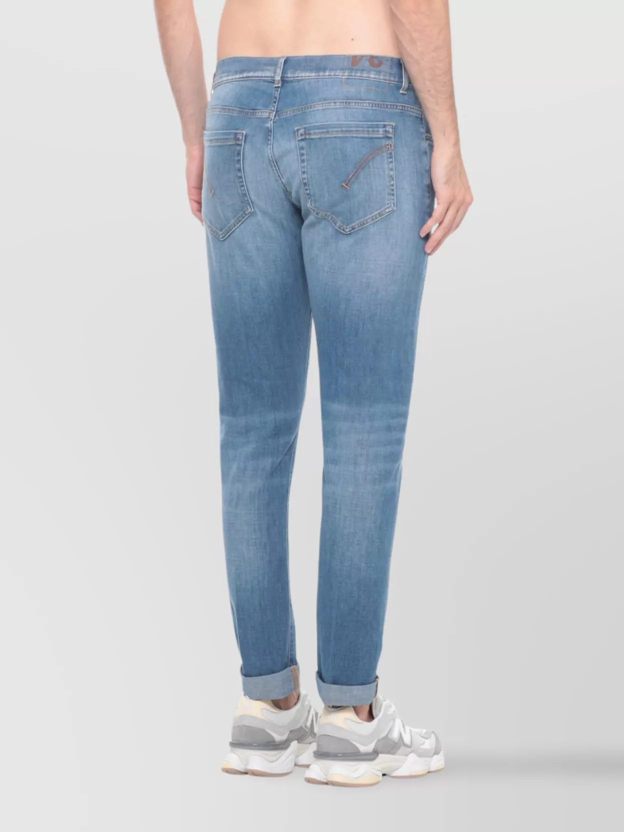 Dondup Straight Leg Jeans Featuring Five Pockets