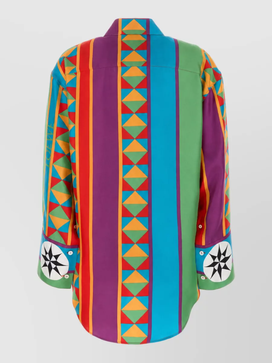 Loewe Paula's Ibiza Silk Oversized Printed Shirt