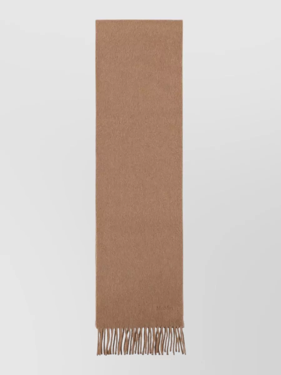 Max Mara embroidered wool scarf