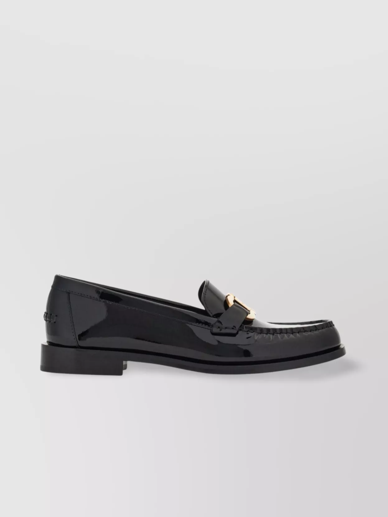 Ferragamo Buckle Loafers Patent Finish