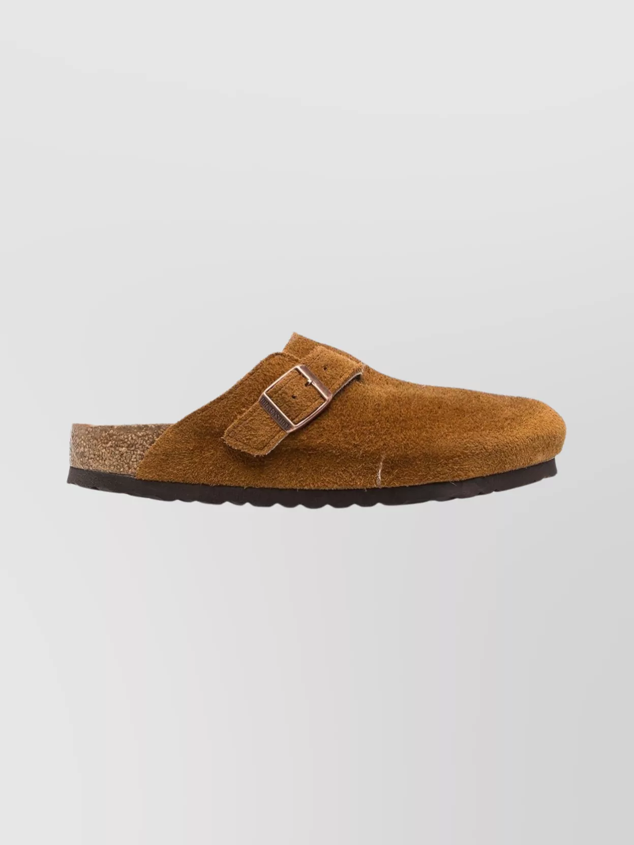 Birkenstock Suede Slippers Featuring Buckle Detail
