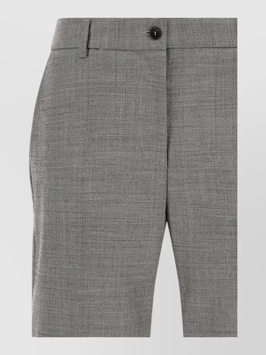 Alberto Biani wool wide-leg suit trousers