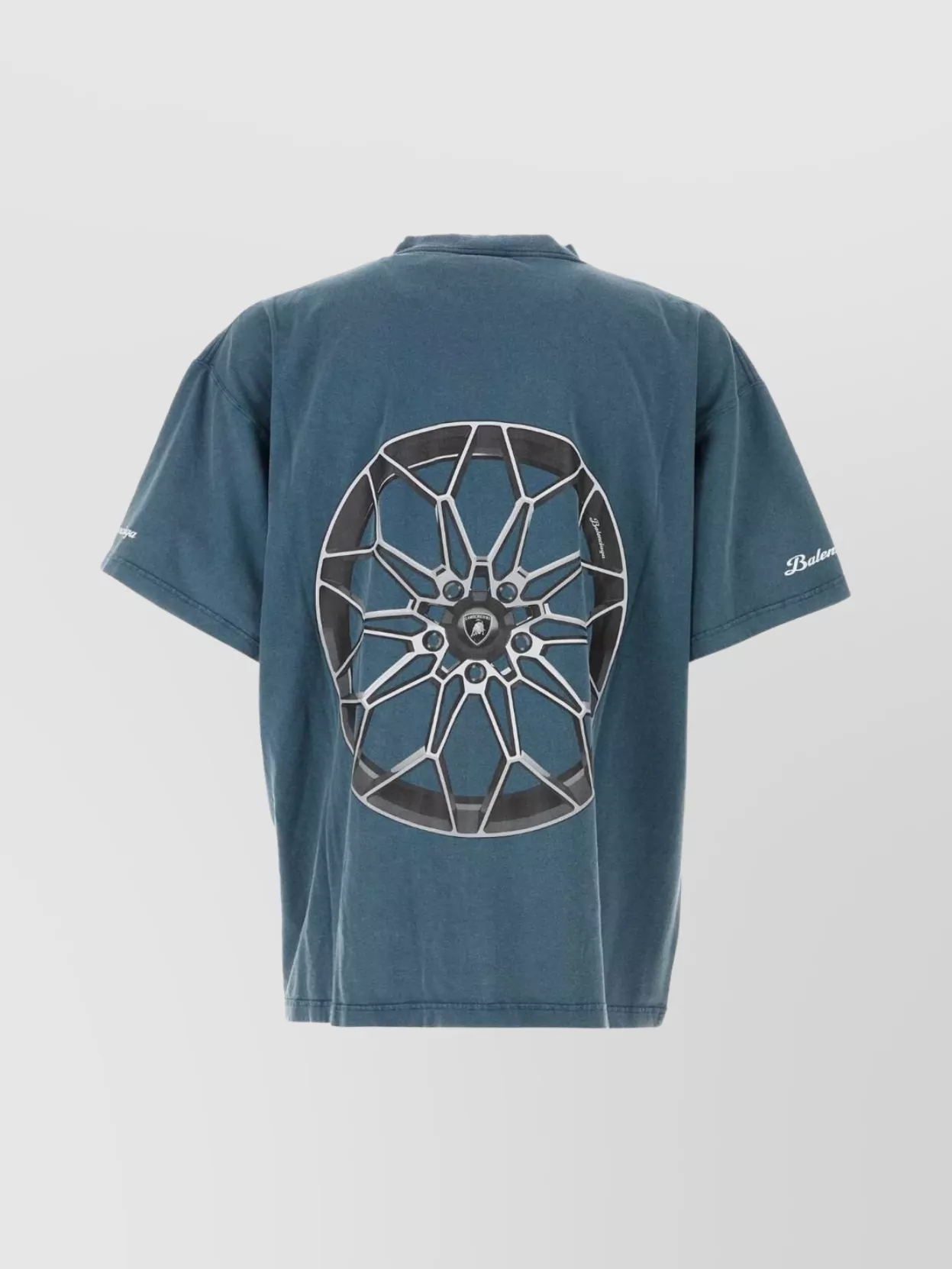 Balenciaga Lamborghini Oversized Printed Cotton-jersey T-shirt