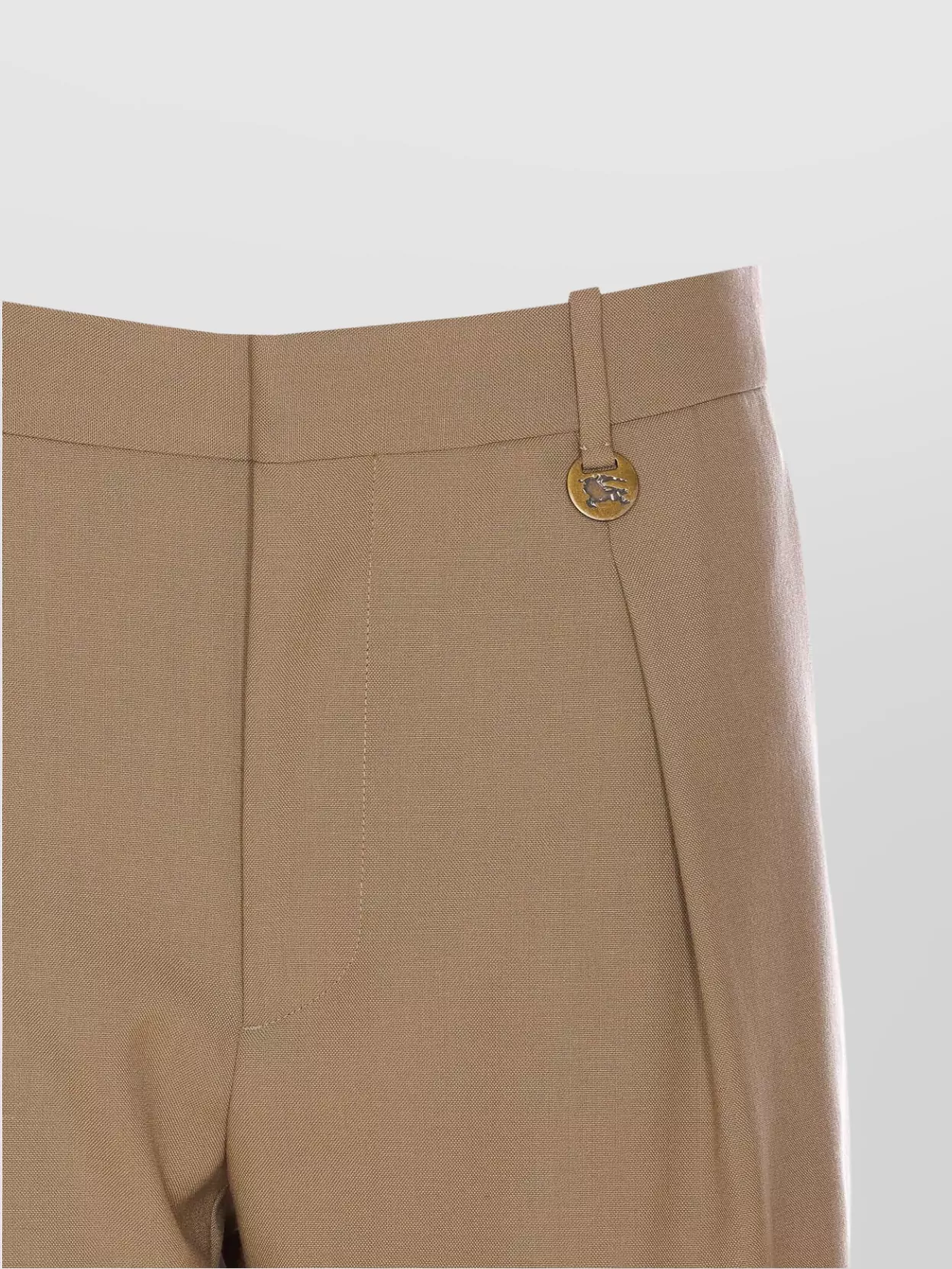 Shop Burberry Tailored Shorts Button Detail