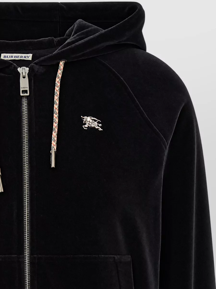Burberry Cotton Velvet Hoodie