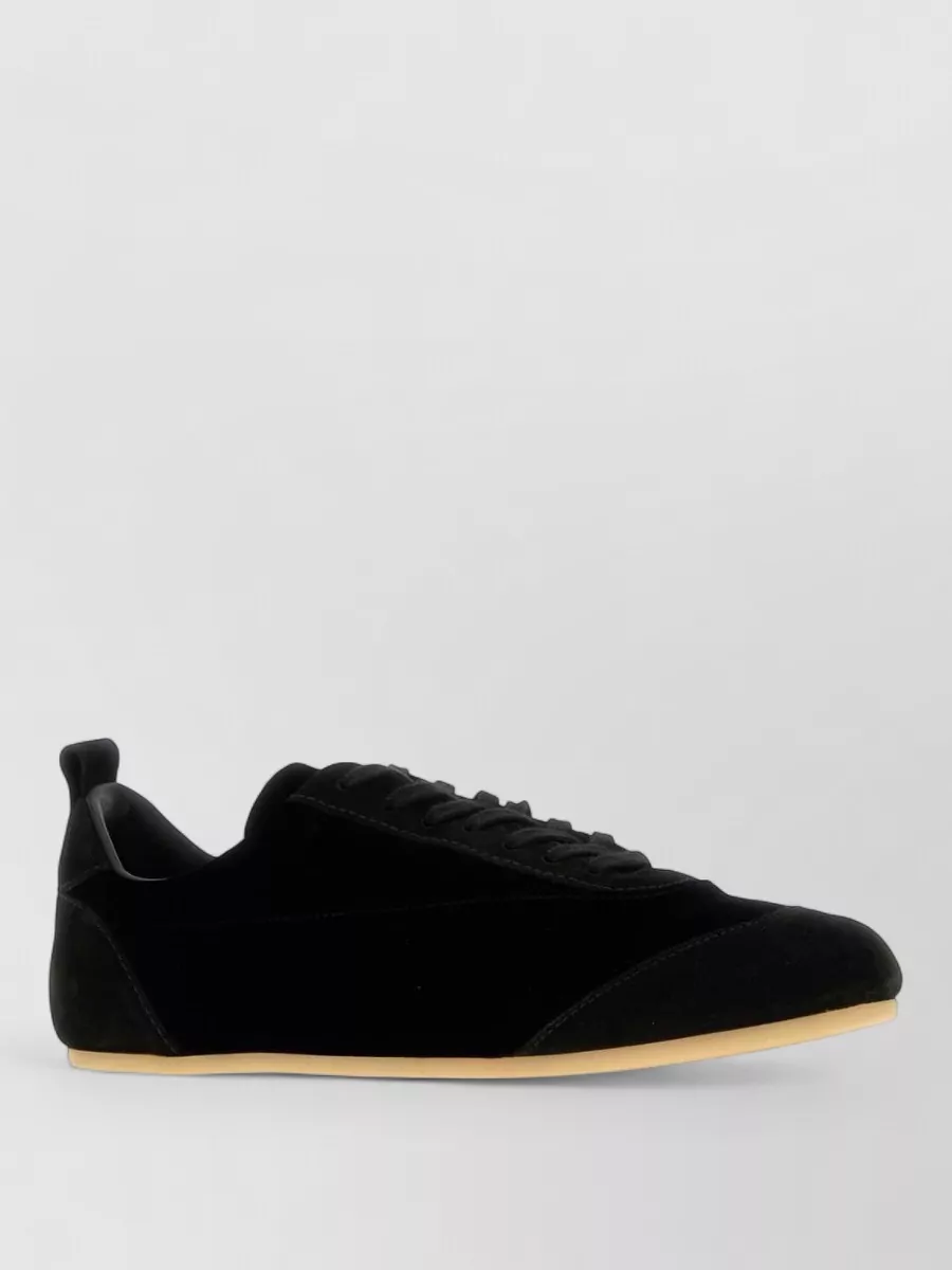 Jil Sander Suede Lace-Up Sneakers