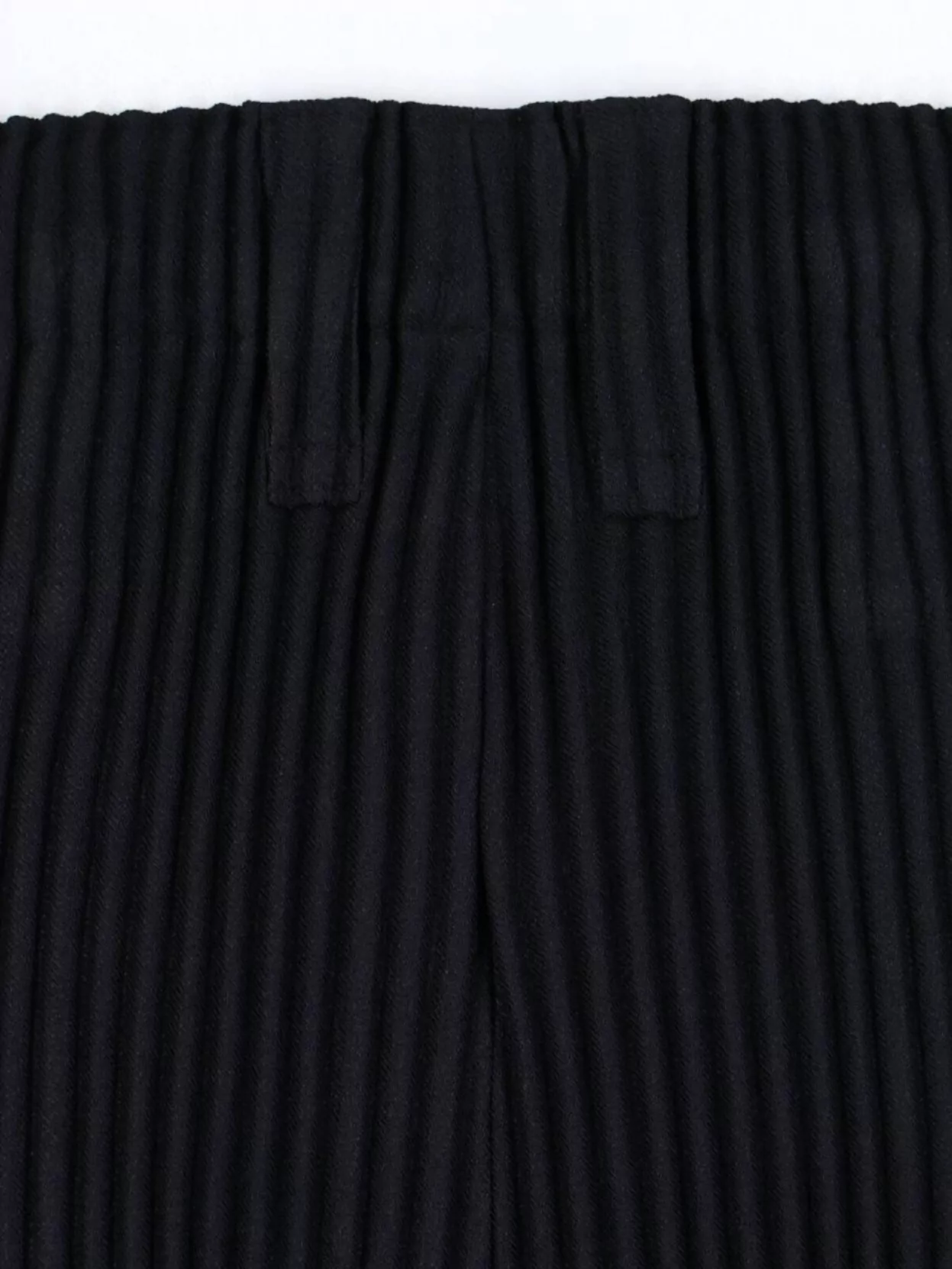 ISSEY MIYAKE STRAIGHT RIBBED TEXTURE TROUSERS WITH BELT LOOPS