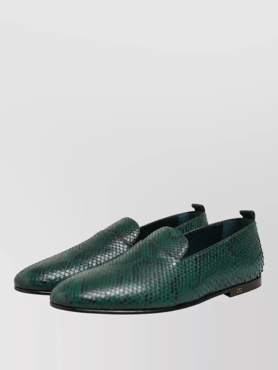 Dolce&Gabbana Python Leather Monk Shoes