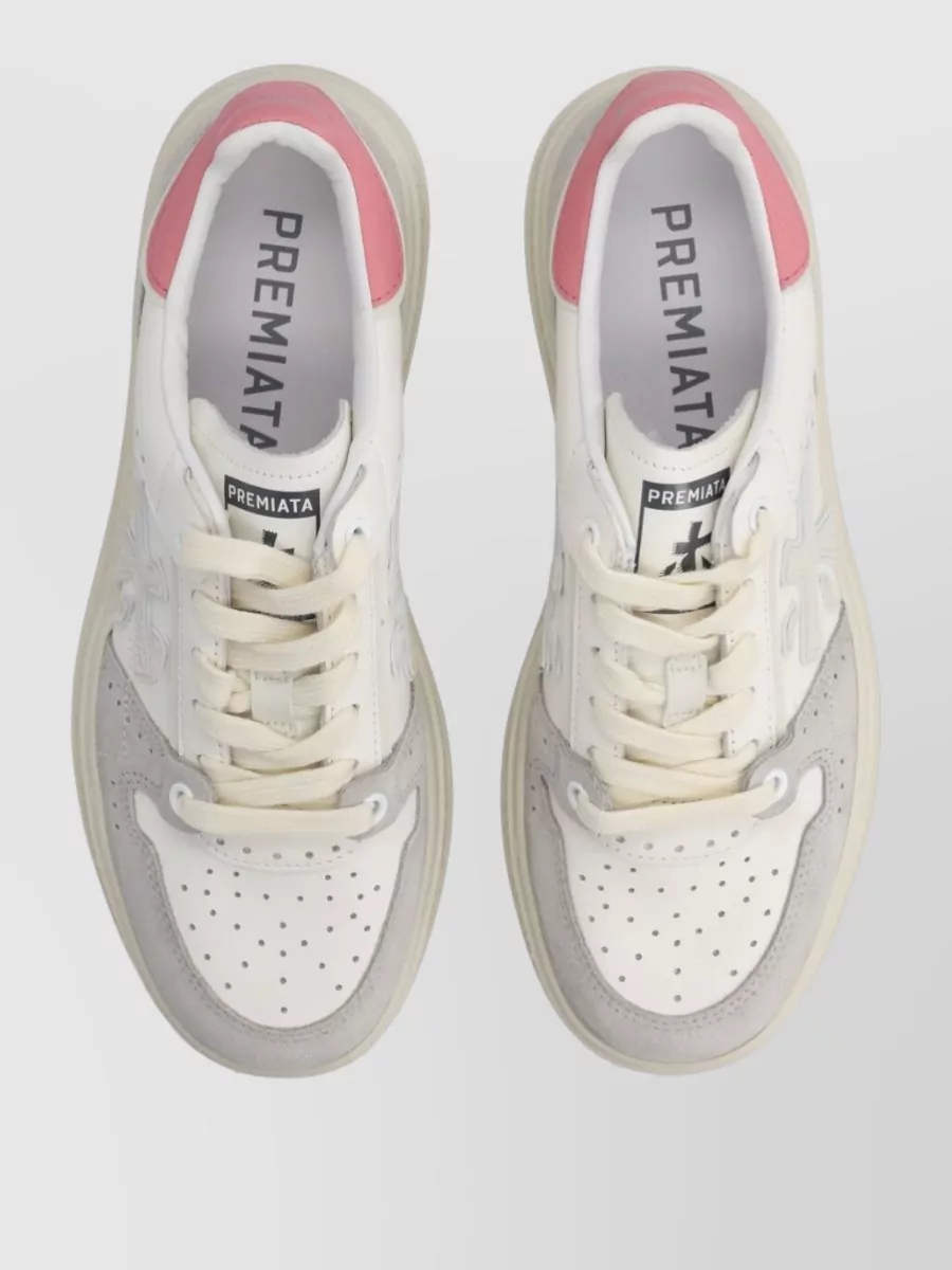 Premiata Leather Low-Top Sneakers