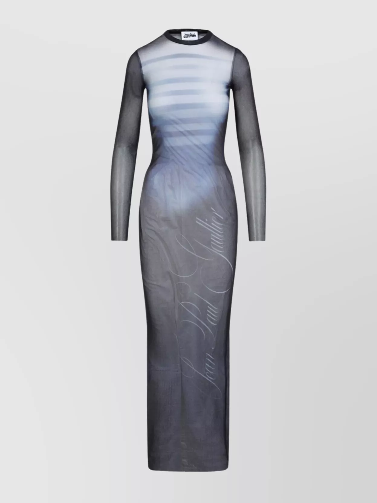 Shop Jean Paul Gaultier Male Crewneck Maxi Dress In Black