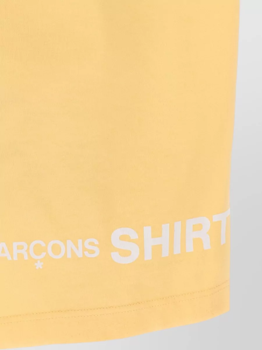 Comme Des Garçons Logo Print Cotton Jersey Short-Sleeve T-Shirt
