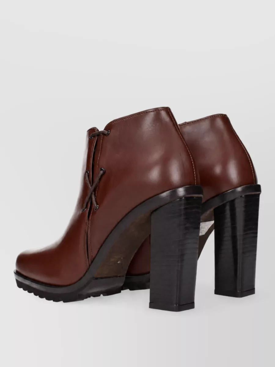 Max Mara Leather Ankle Boots