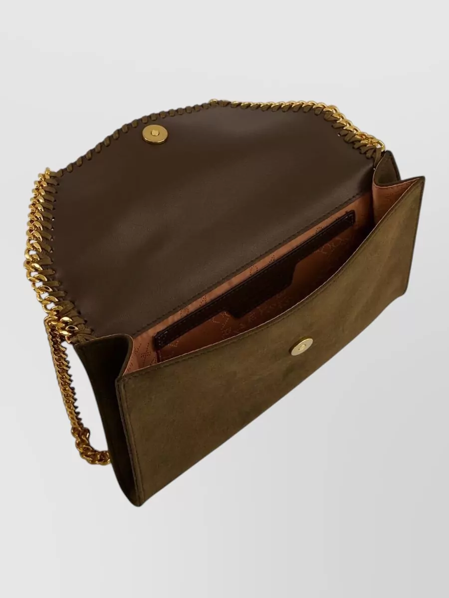 Stella Mccartney Chain Strap Envelope Clutch Wallet Charm