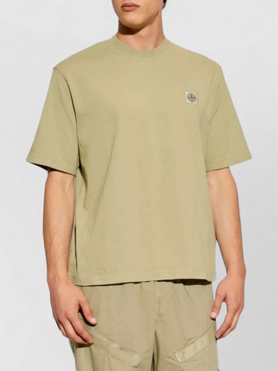 Stone Island Cotton Logo-Patch Short-Sleeve T-Shirt