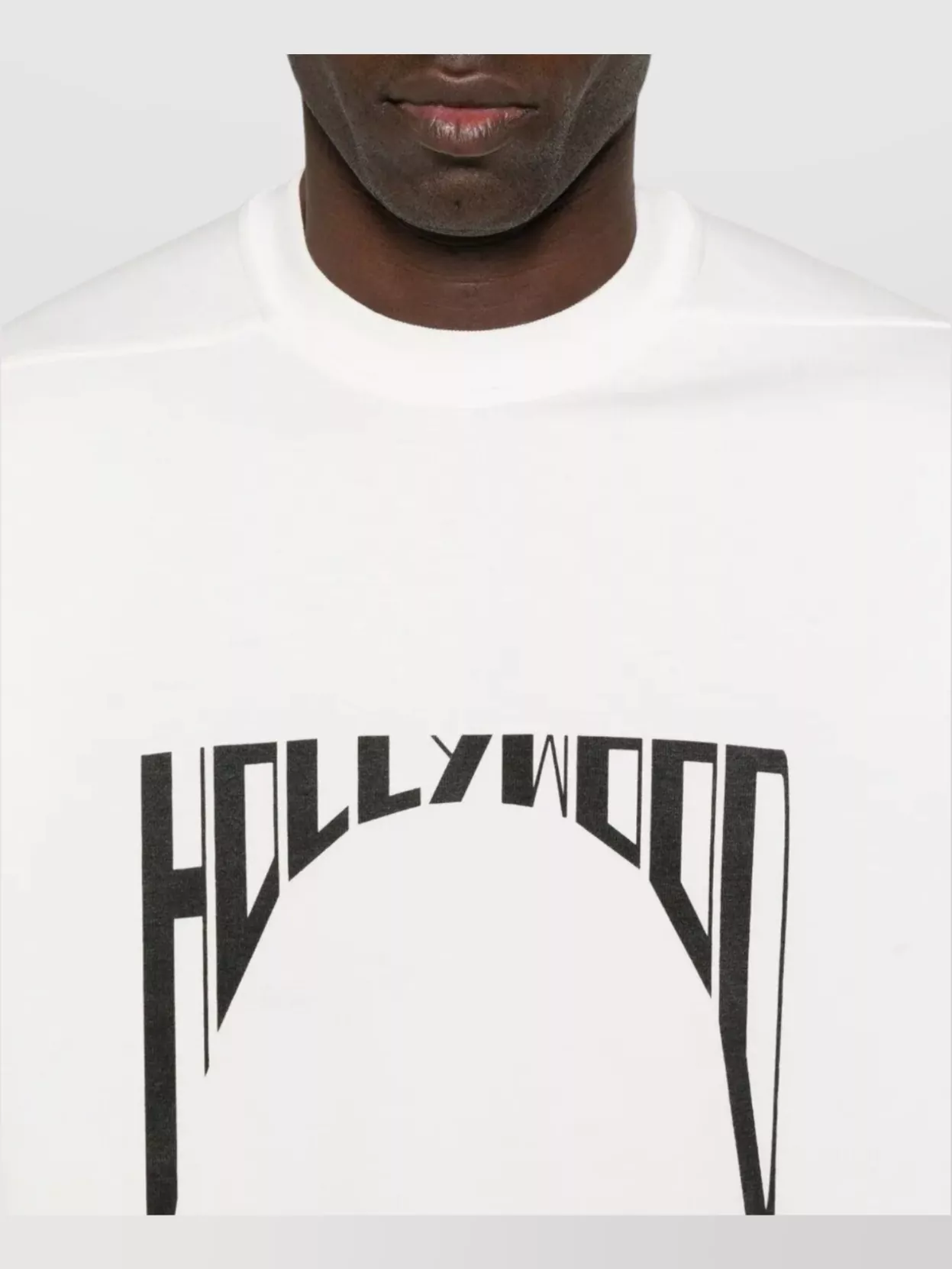 Rick Owens Drkshdw Oversized Crew Neck T-shirt With Graphic Print
