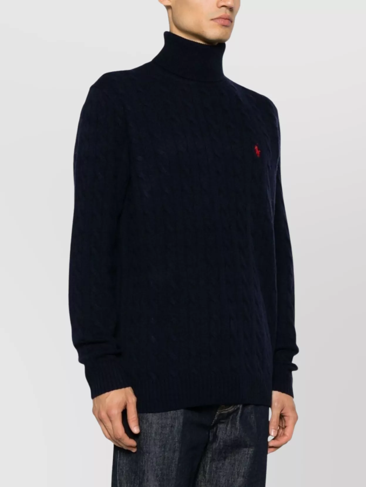 Ralph Lauren Cable Knit Roll Neck Sweater