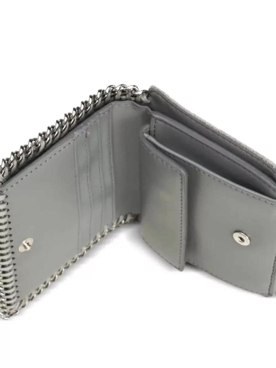 Stella Mccartney Faux Leather Chain Bifold Wallet