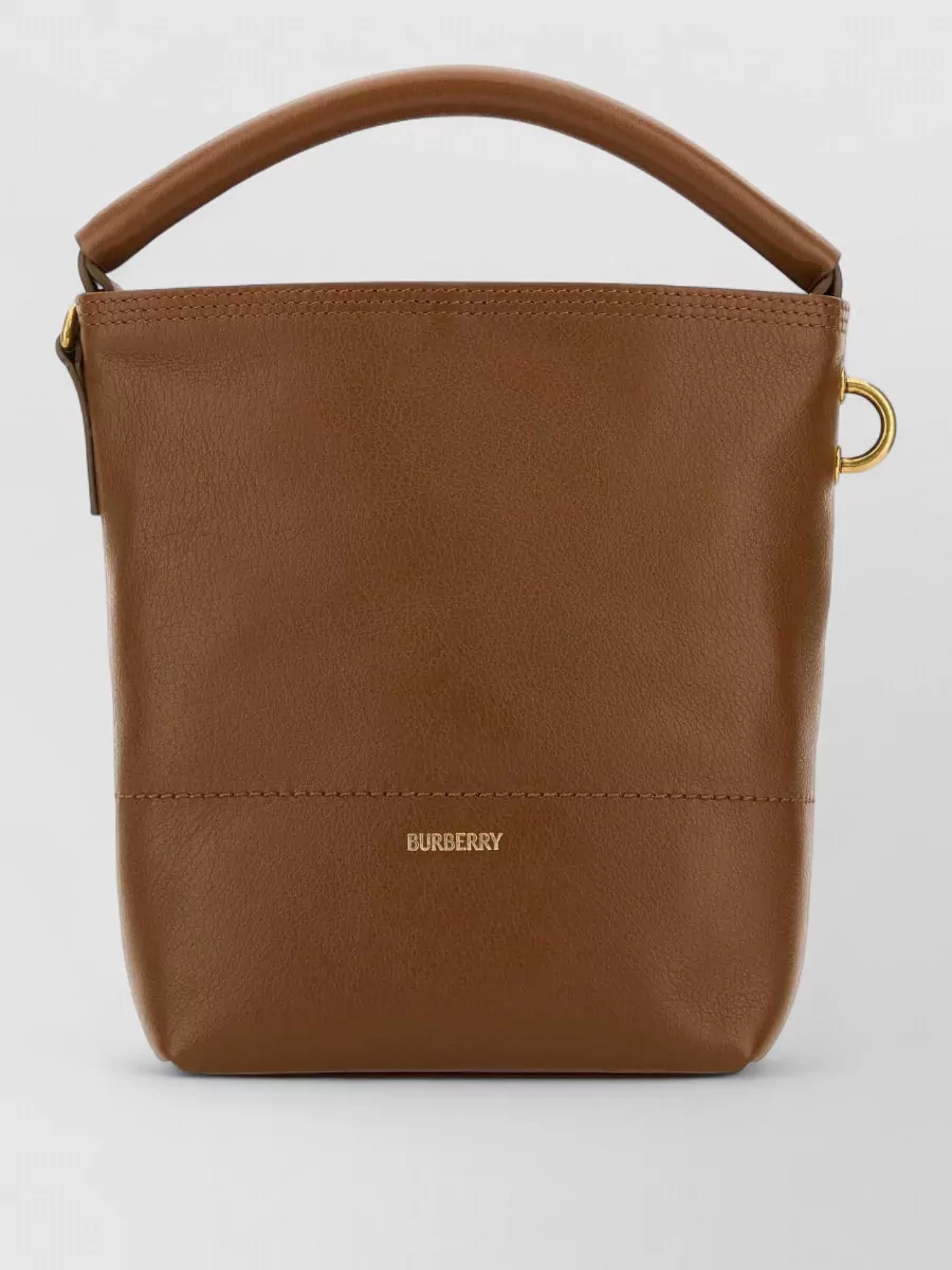 Burberry b clip calf leather bucket bag