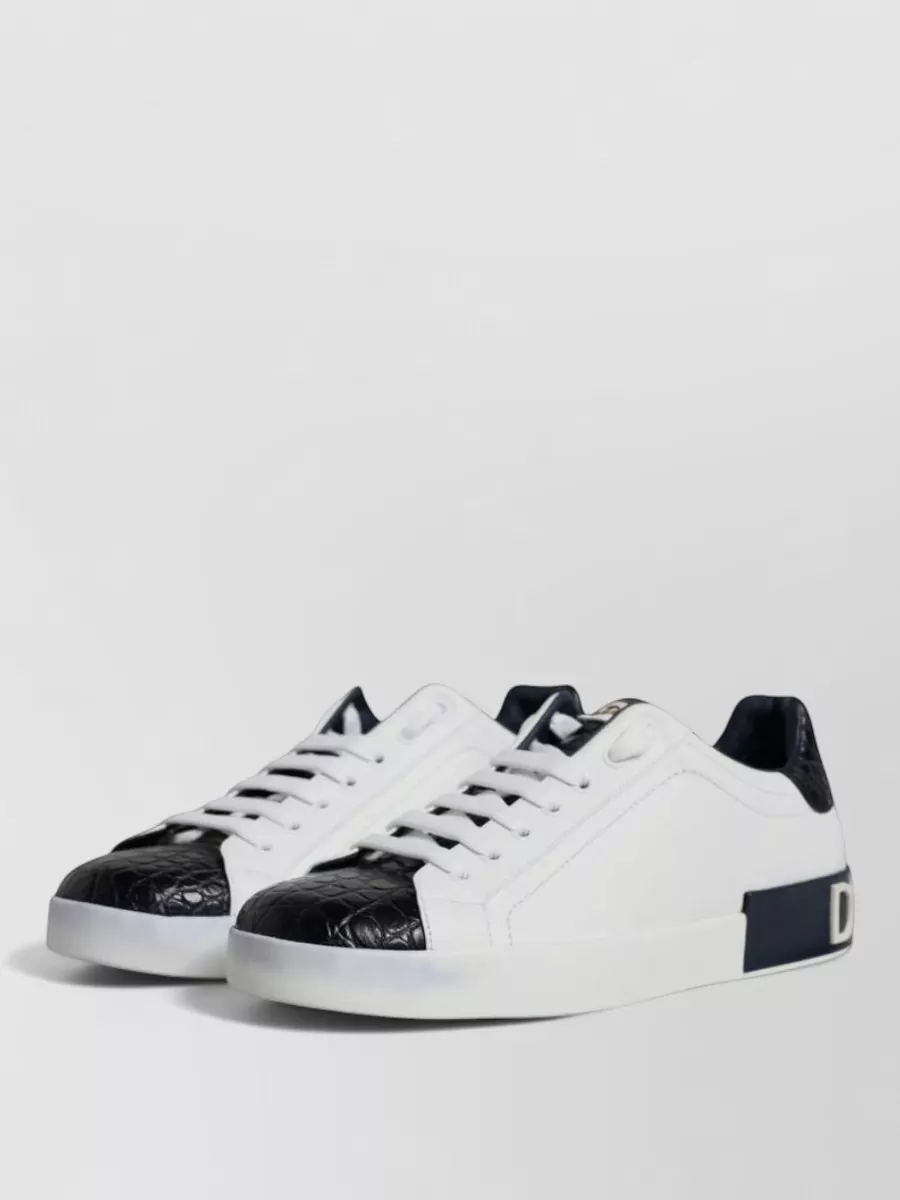 Dolce&Gabbana Leather Low-Top Sneakers