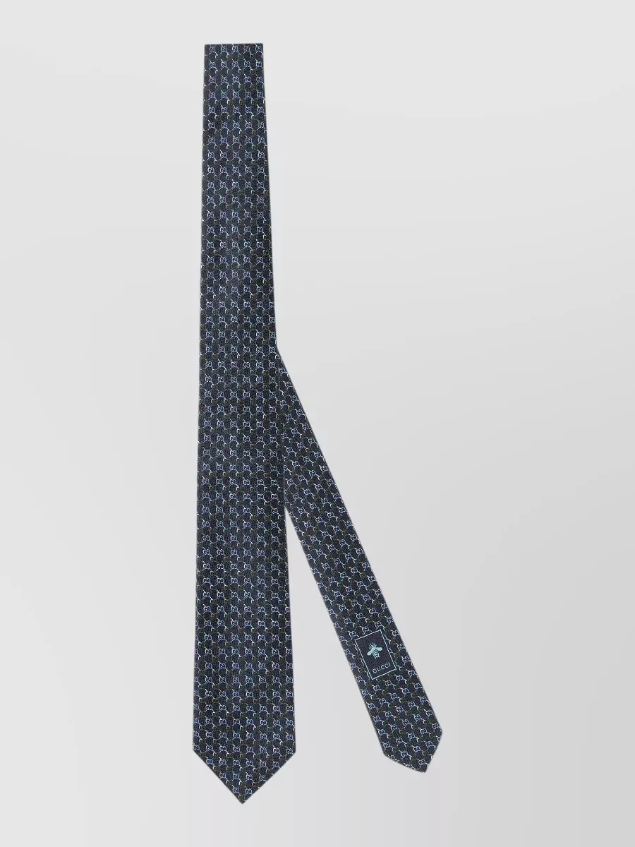Gucci silk gg jacquard tie