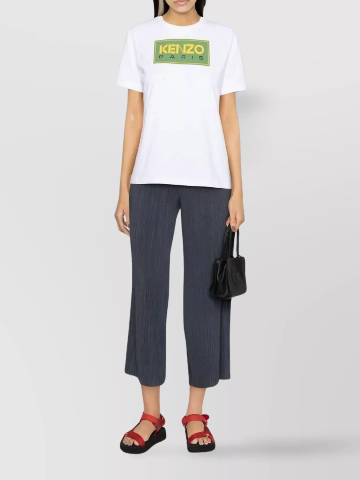 Kenzo Parisian Crewneck T-Shirt With Short Sleeves