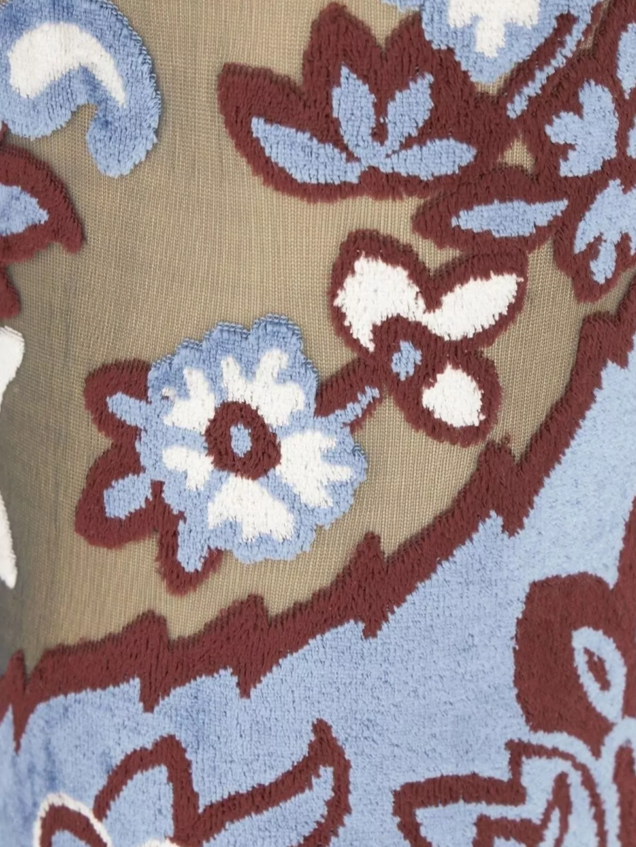 Etro Floral Print High Waist Flared Leg Trousers