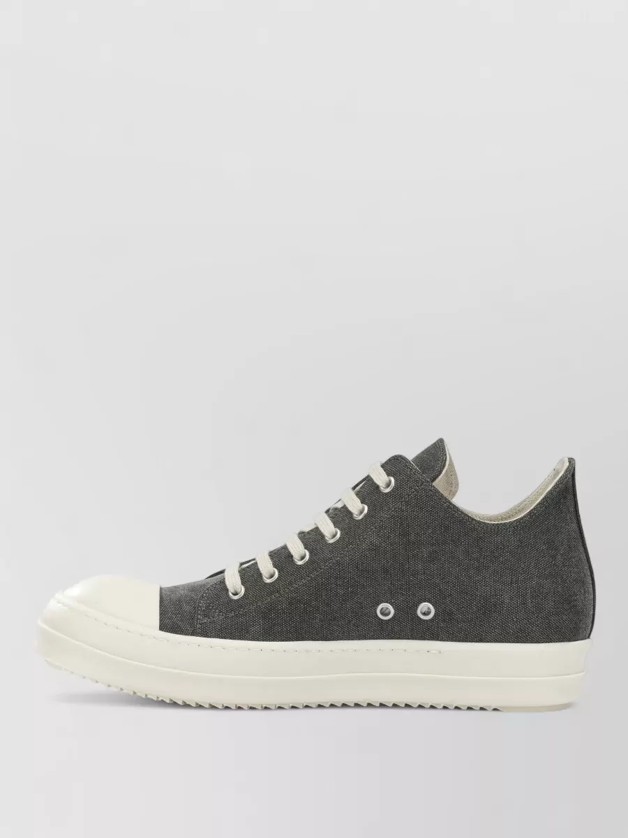 Rick Owens Drkshdw Canvas Low-Top Lace-Up Sneakers