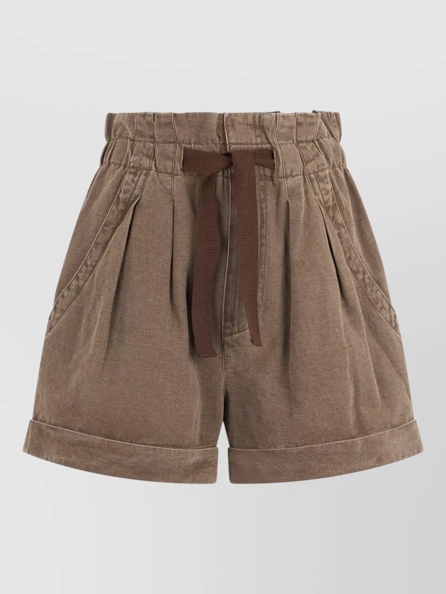 Isabel Marant High-Rise Pleated Shorts
