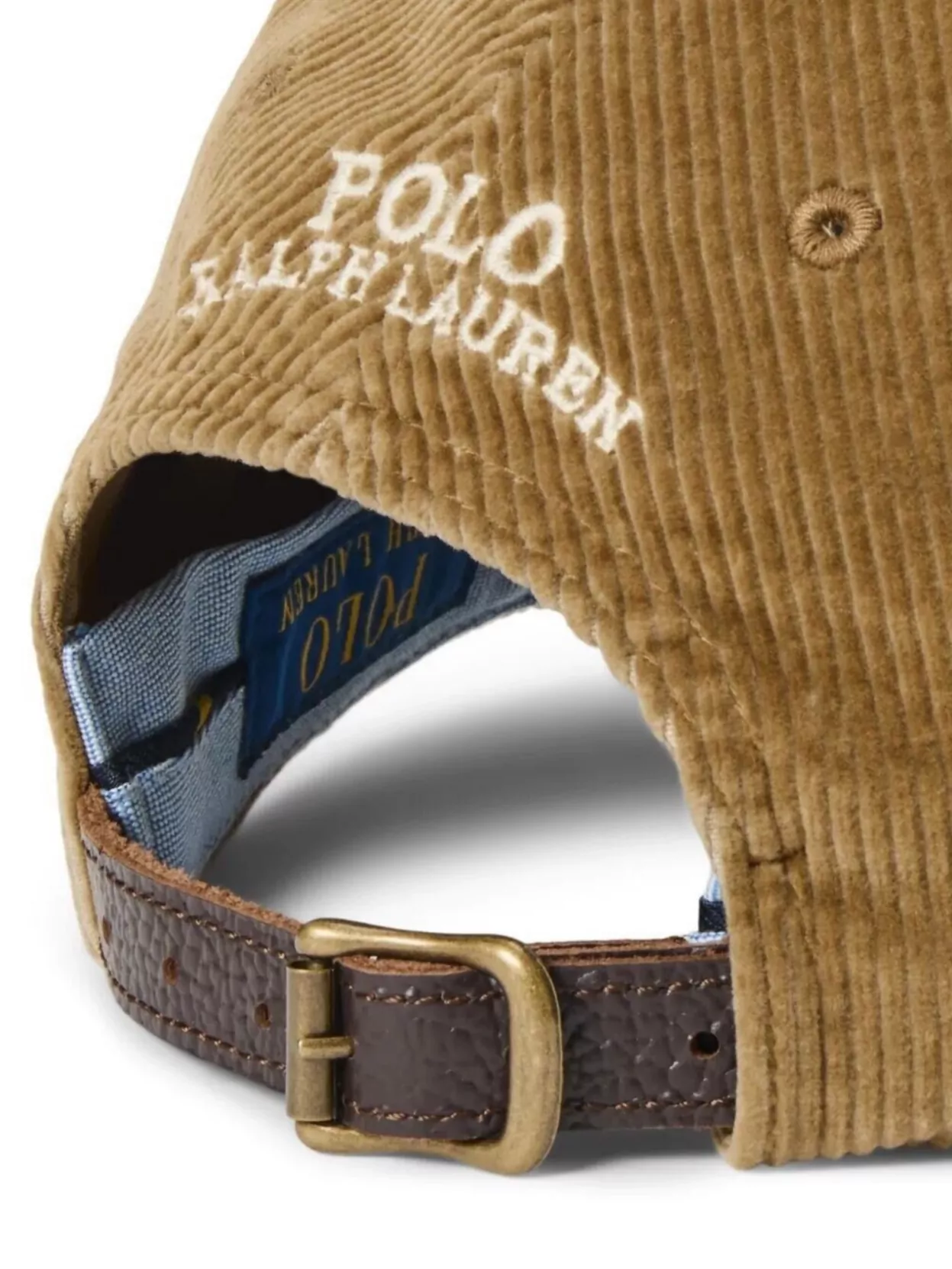 Polo Ralph Lauren Curved Brim Corduroy Adjustable Strap Hat