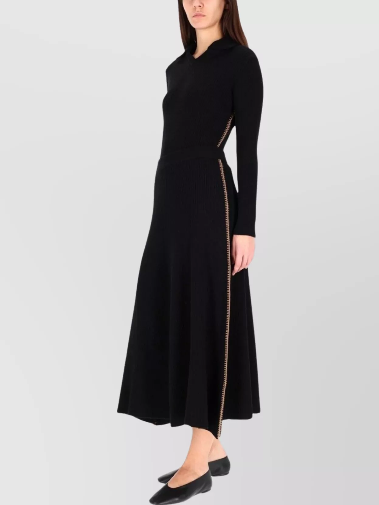 Paul Smith High Waist Flared Ankle Length Skirt