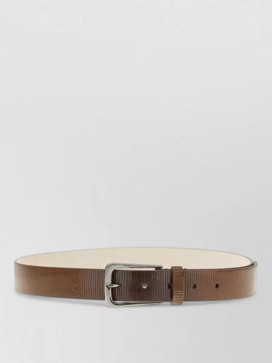 Brunello Cucinelli leather regular belt