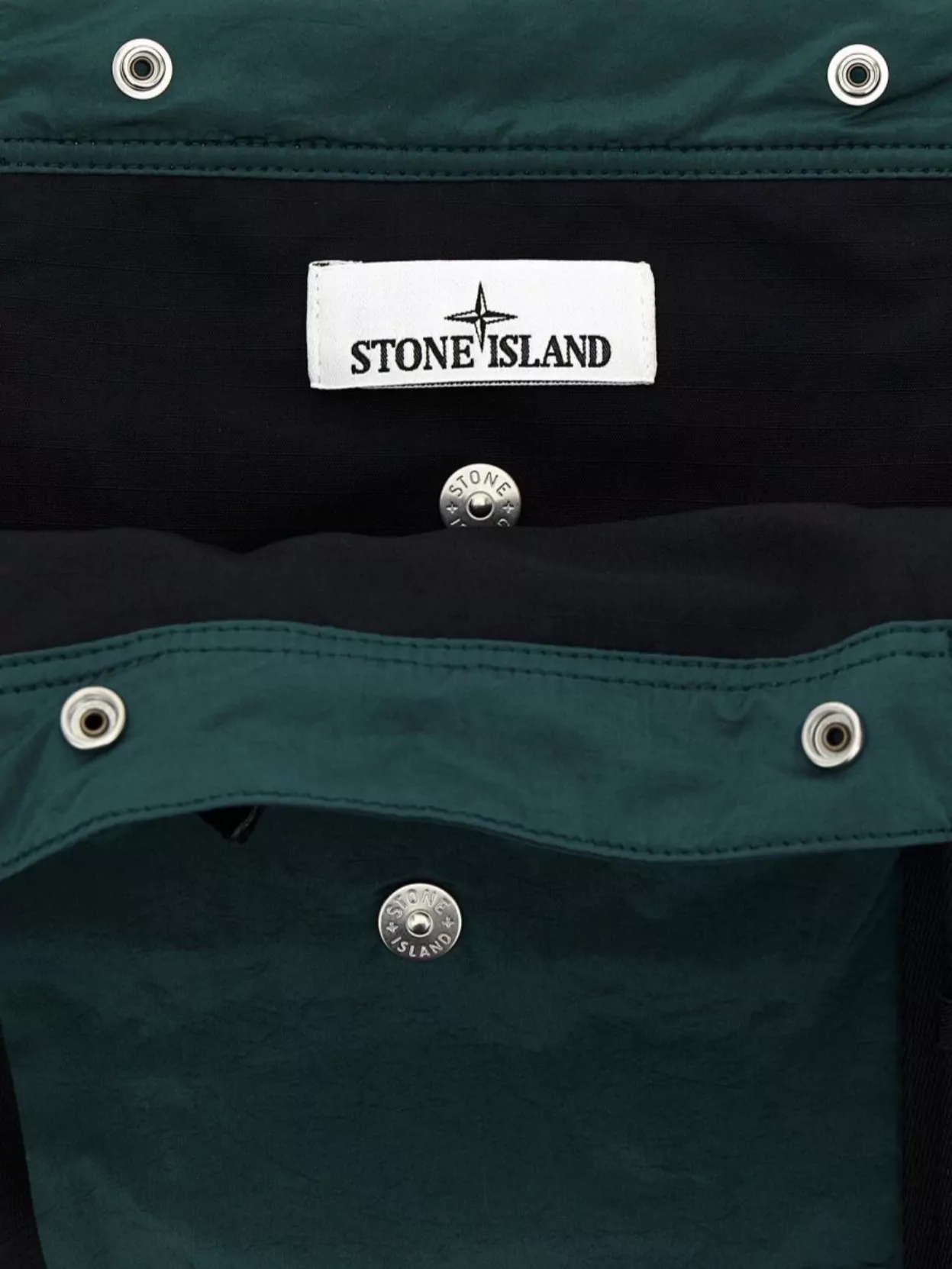 Stone Island Shopping Tote Bag Logo Patch