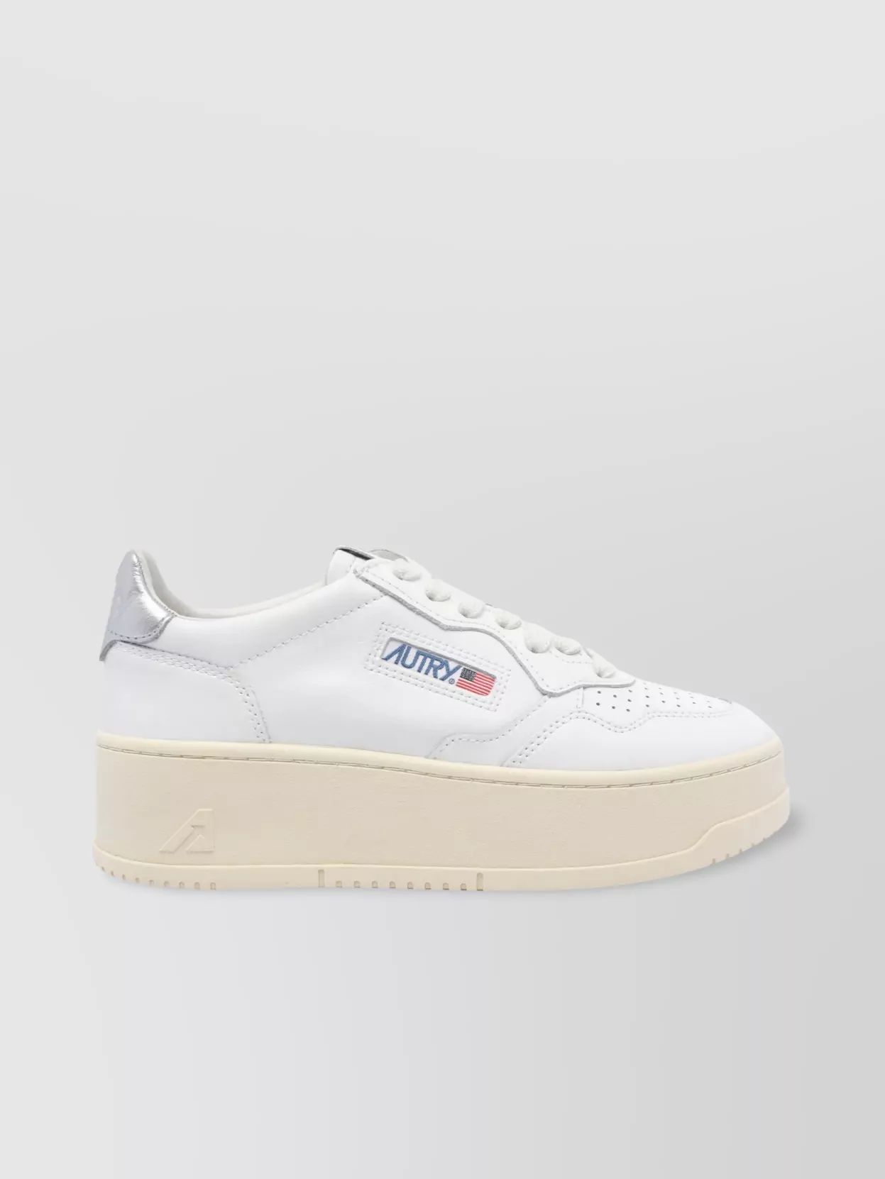 Autry Platform Low-top Sneakers With Platform Sole In White