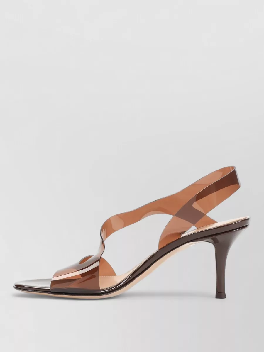 Gianvito Rossi Metropolis Pvc Sandals Open Toe Slingback