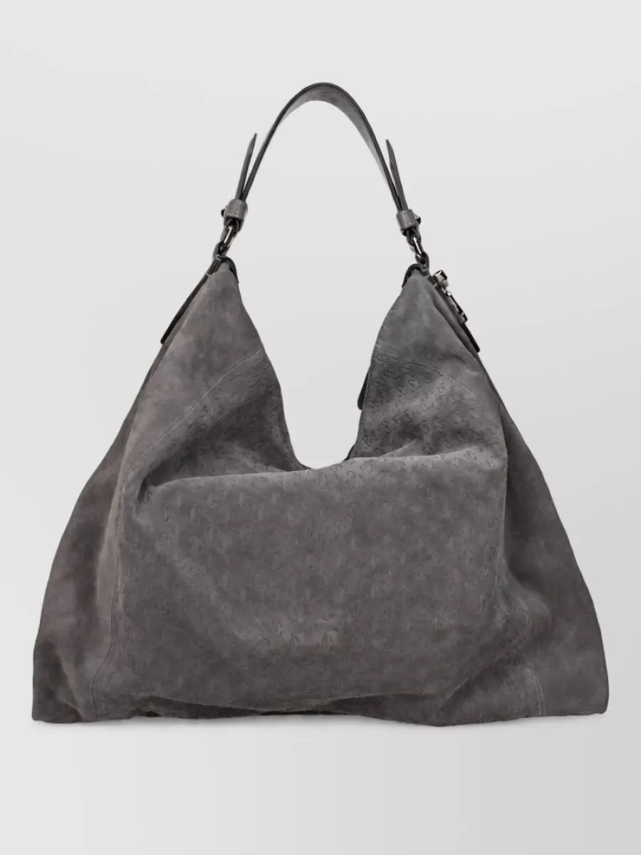 Jimmy Choo suede leather tote bag